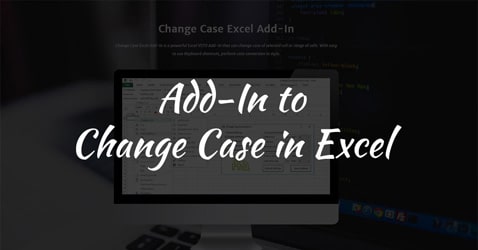 Change Case Excel Add-In