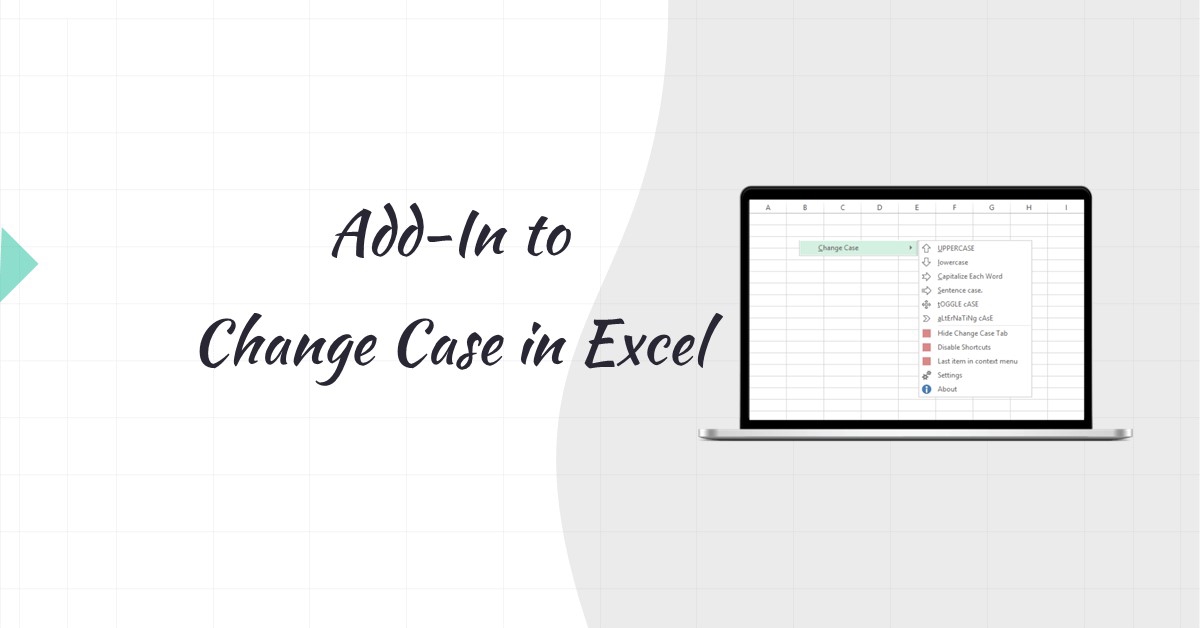 Change Case Excel Add-In