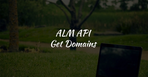 HP ALM REST API - Get ALM Domains