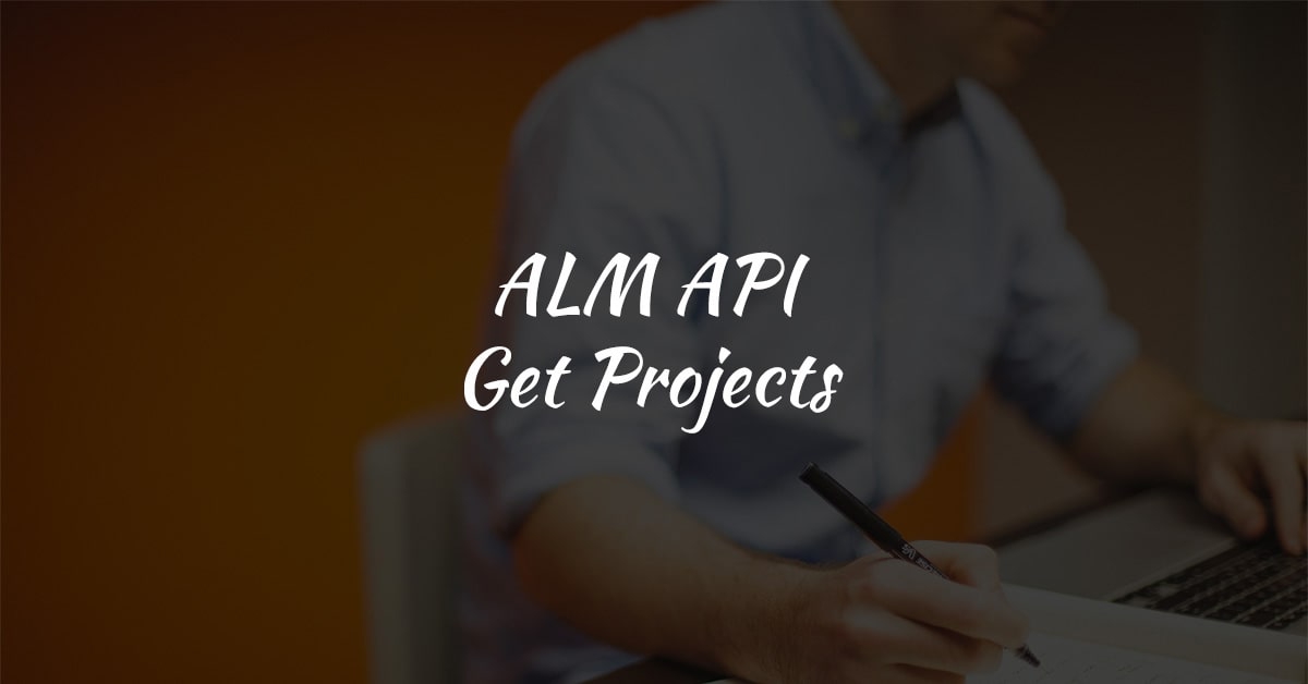 HP ALM REST API - Get ALM Projects