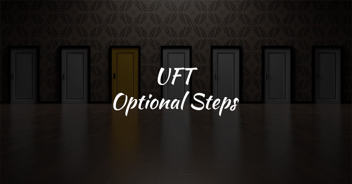 Optional Steps in UFT